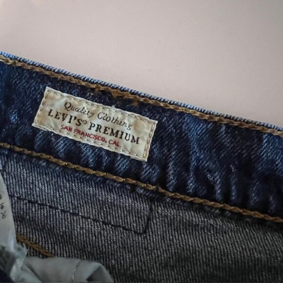 Levi’s Premium Ribcage Straight Jeans W29 L32 High Rise 90s Straight Leg Denim - Picture 7 of 8